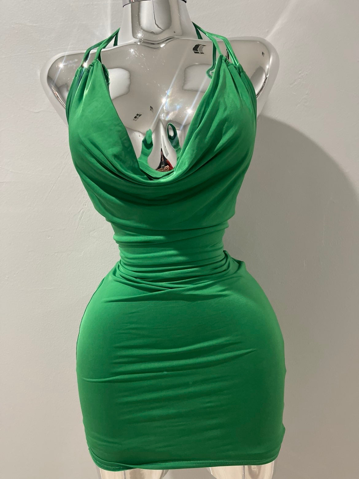 Hailey Green Mini Dress