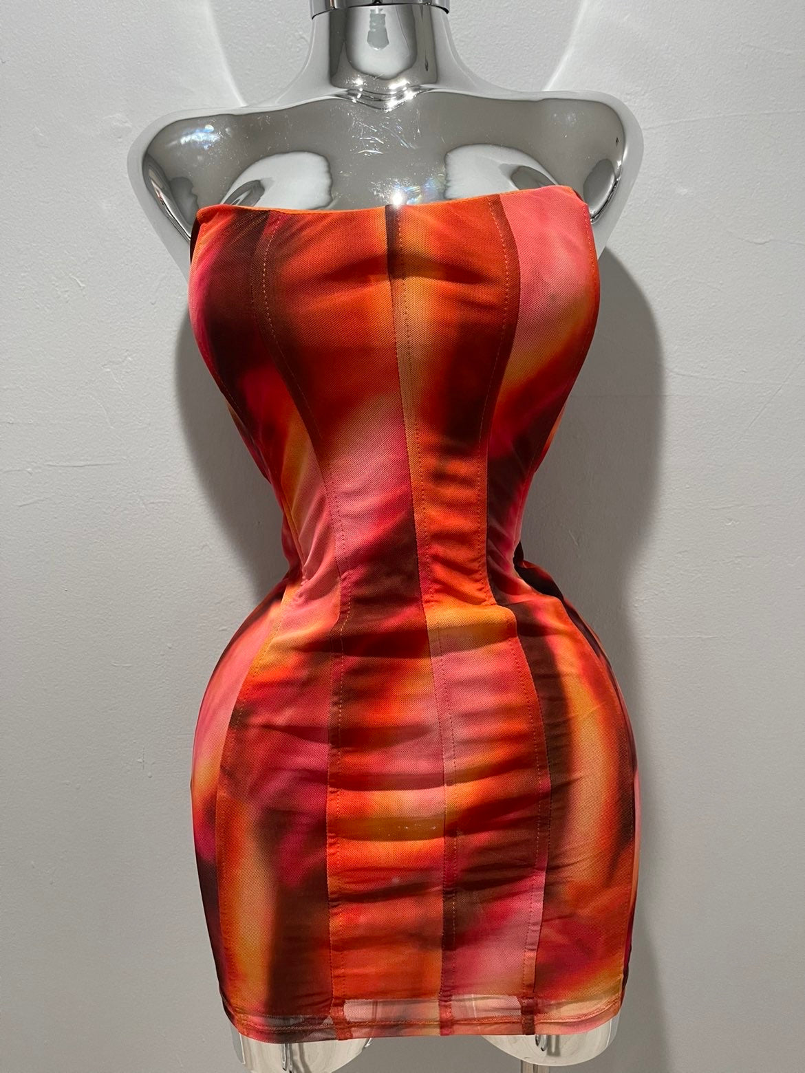 Drea Corset Orange Mini