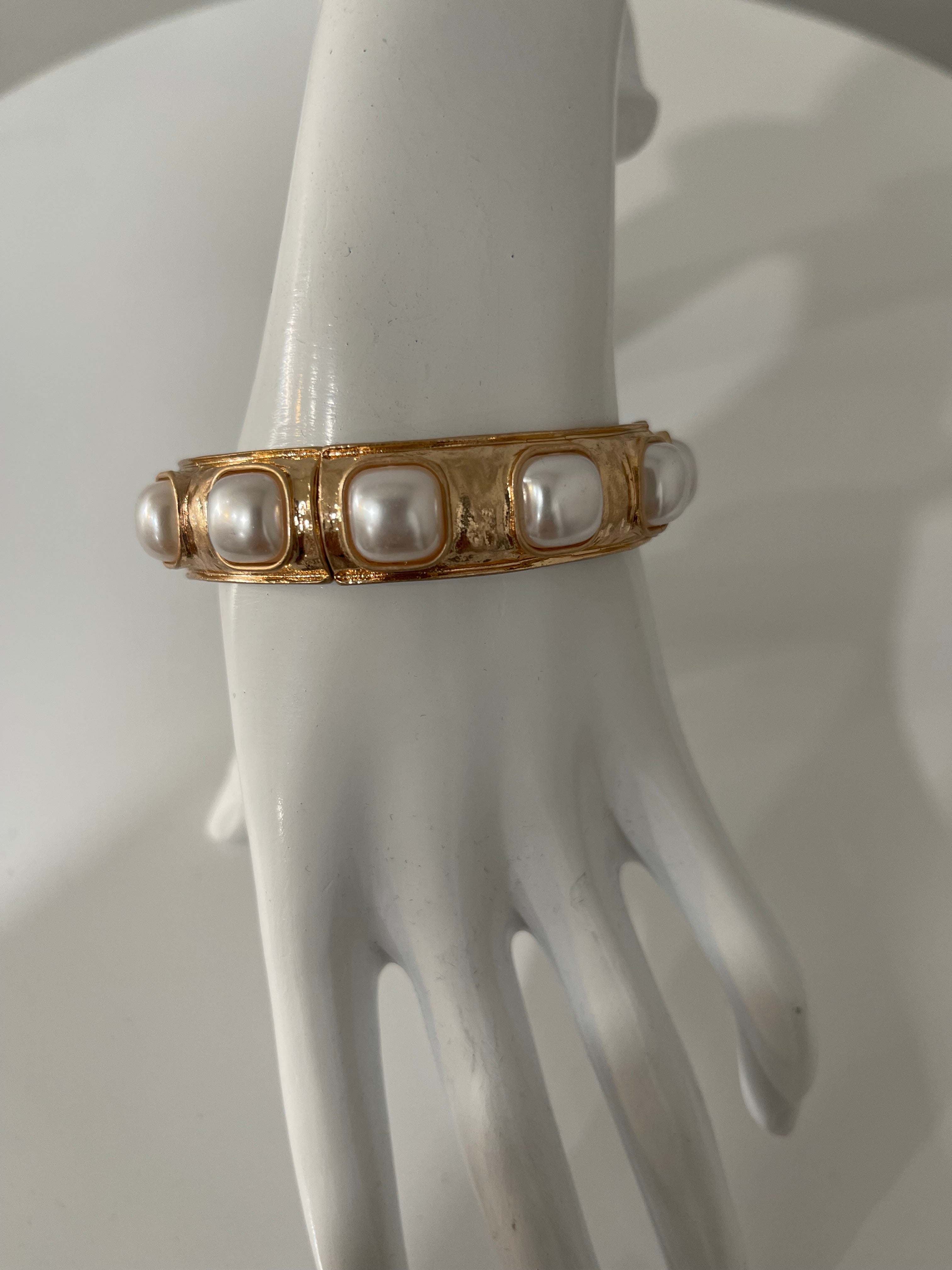 Celeste gold bracelet-white
