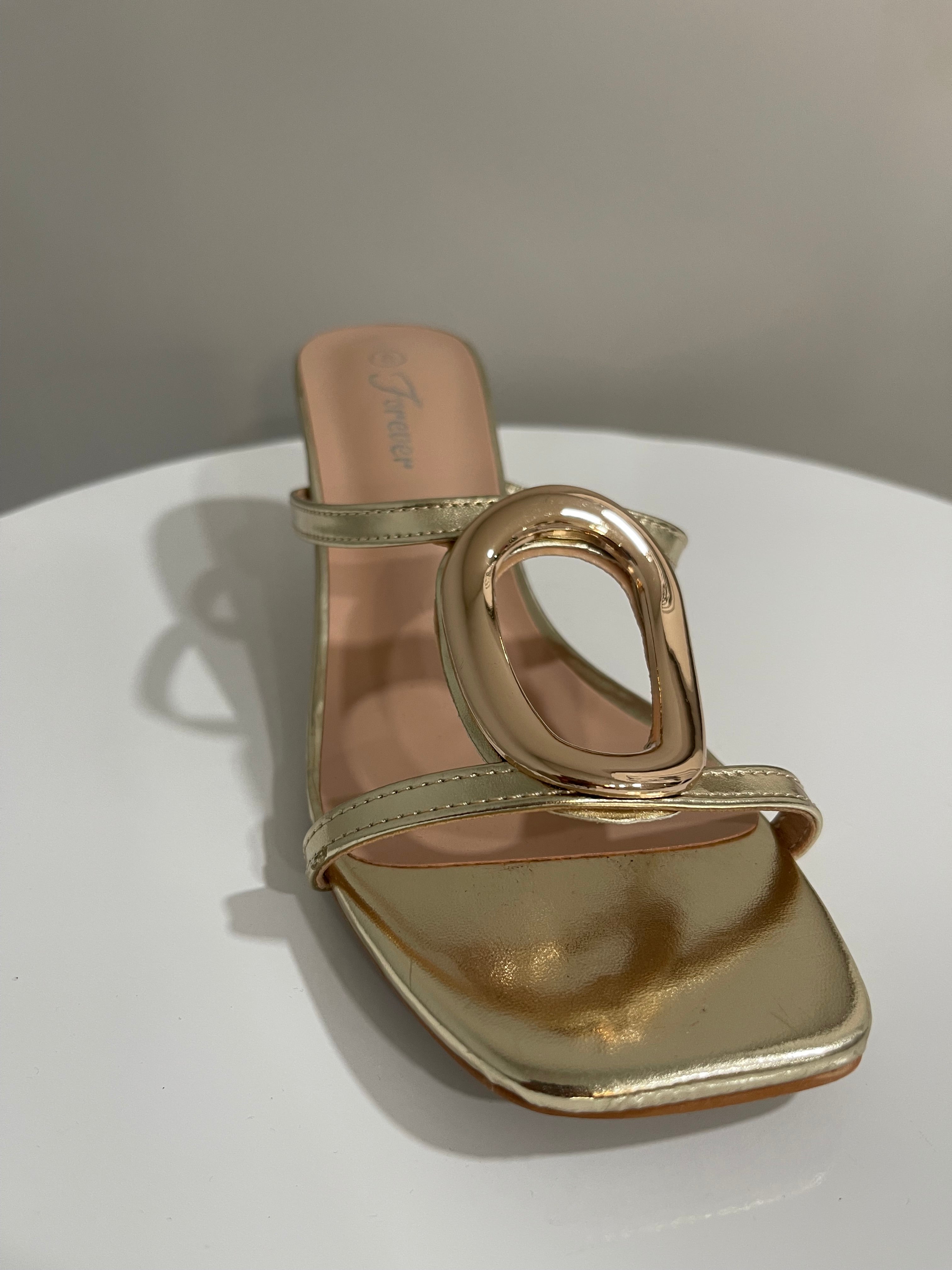 Katherine kitten heel-gold