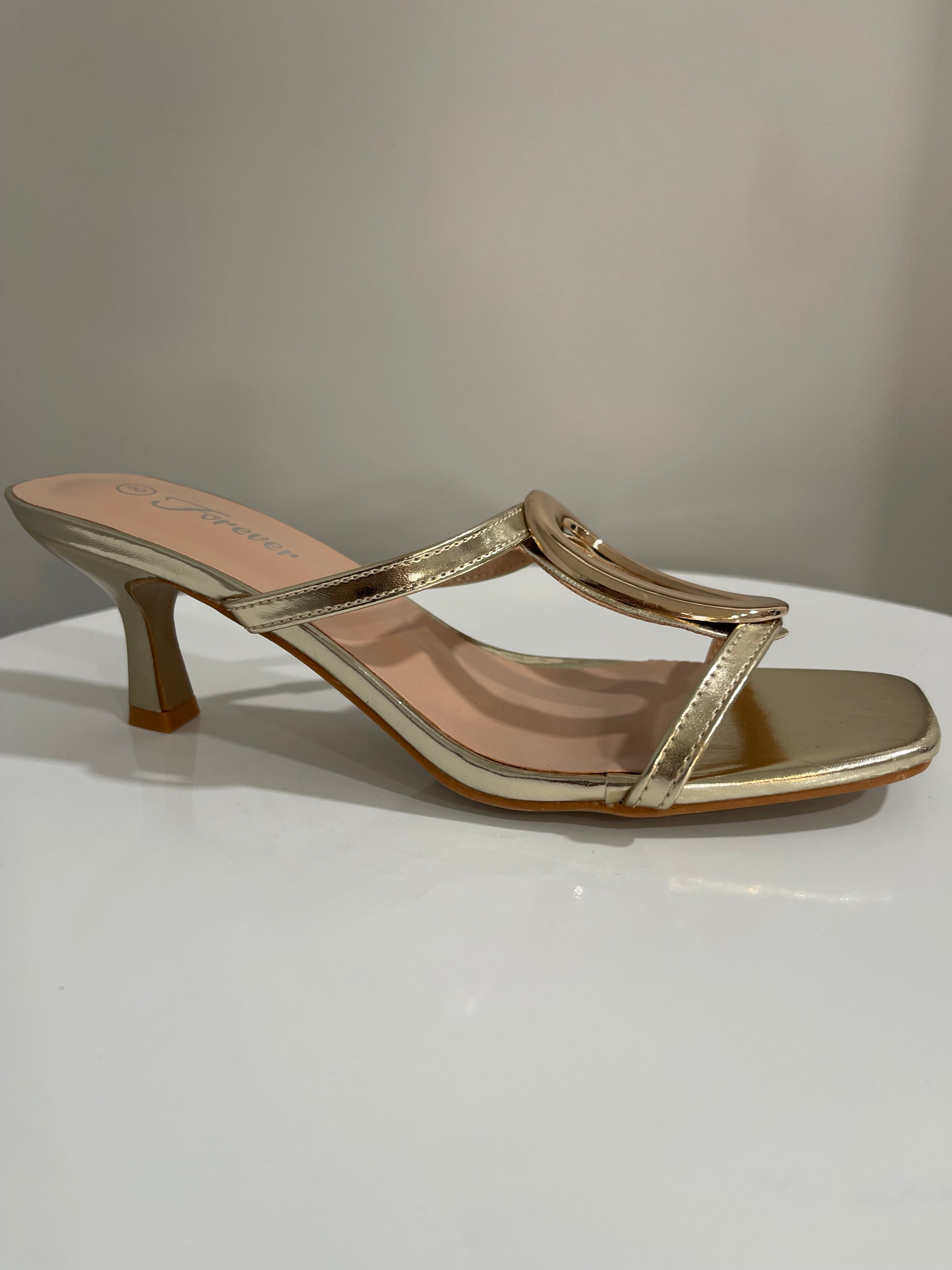Katherine kitten heel-gold