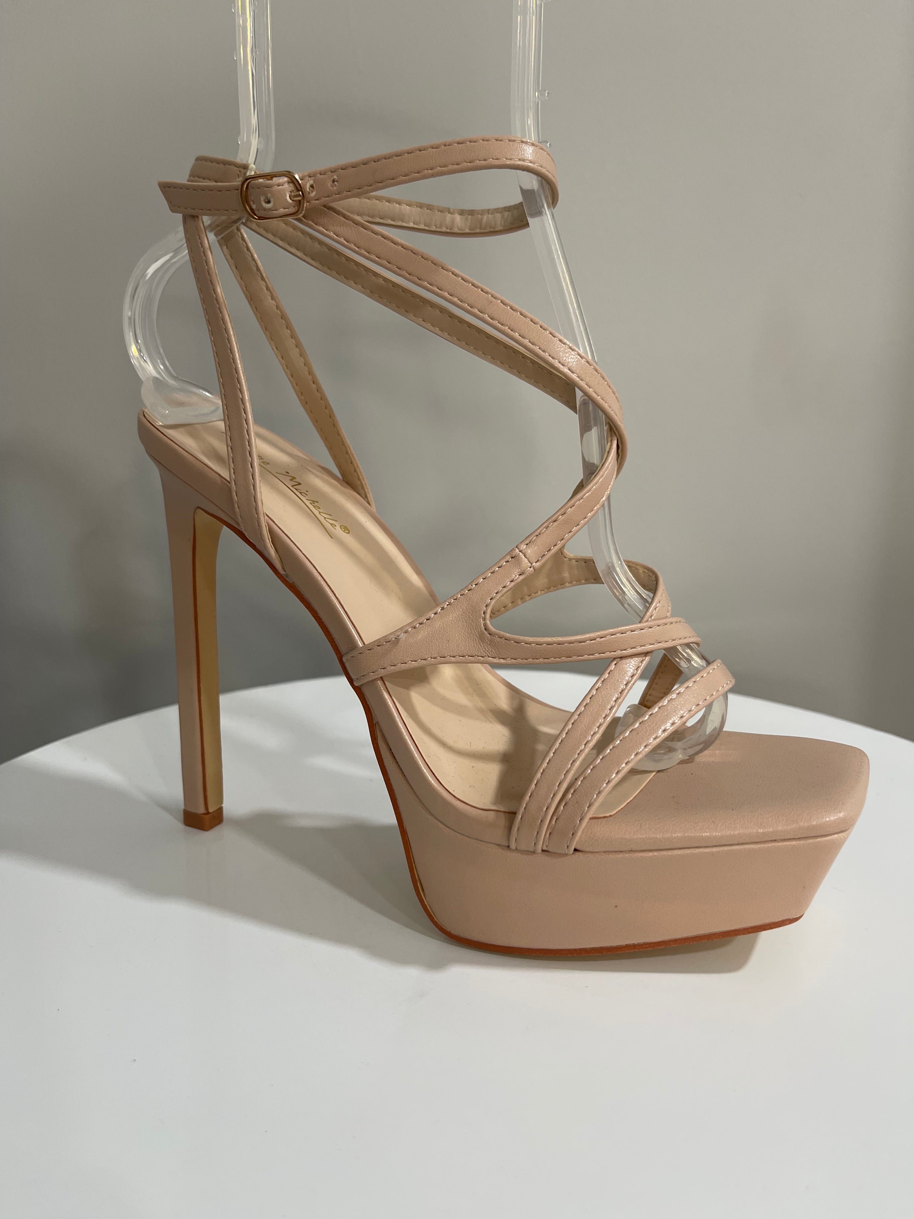 Xavia platform heel-nude