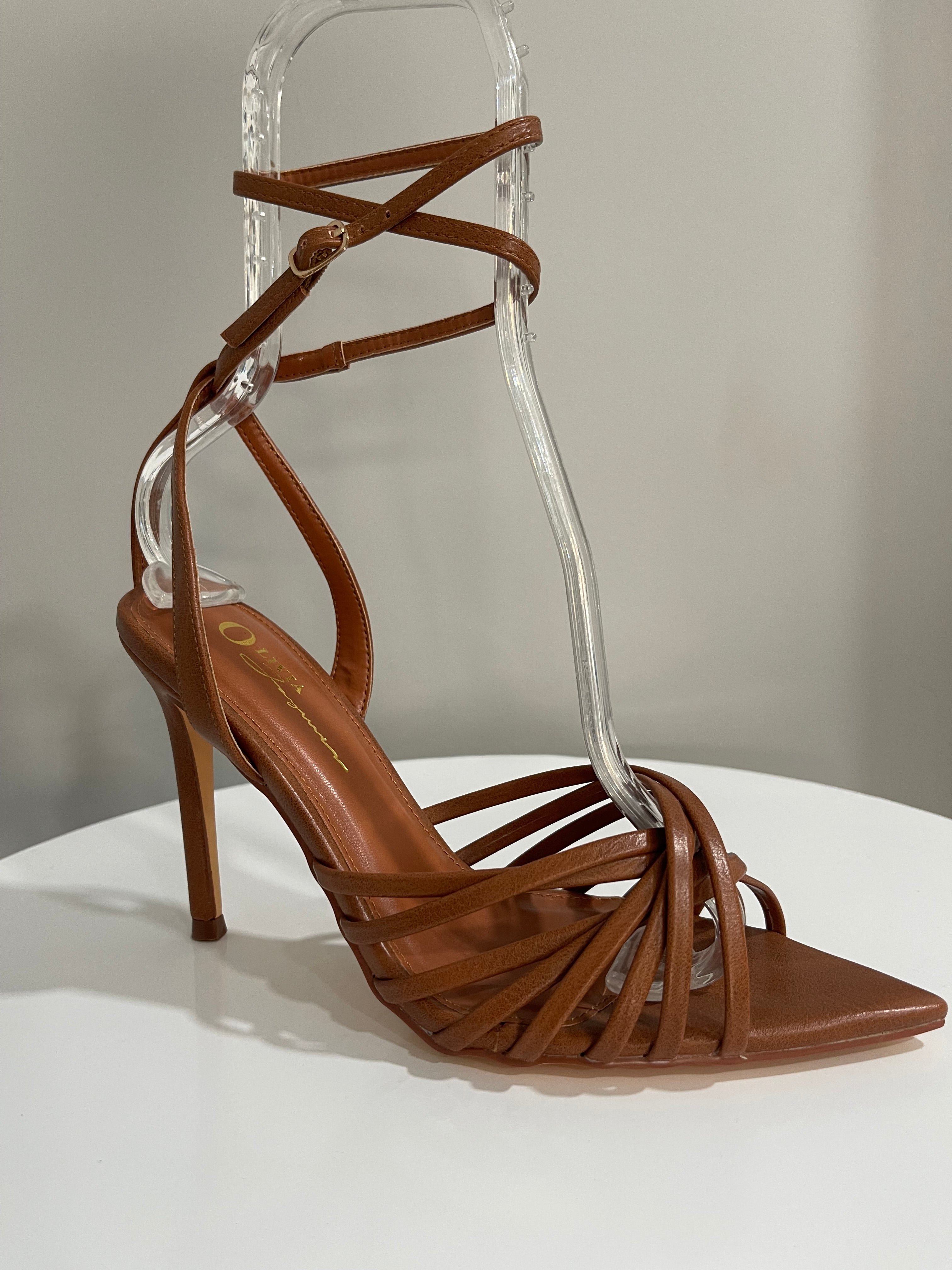 Kristy wrap heels-camel