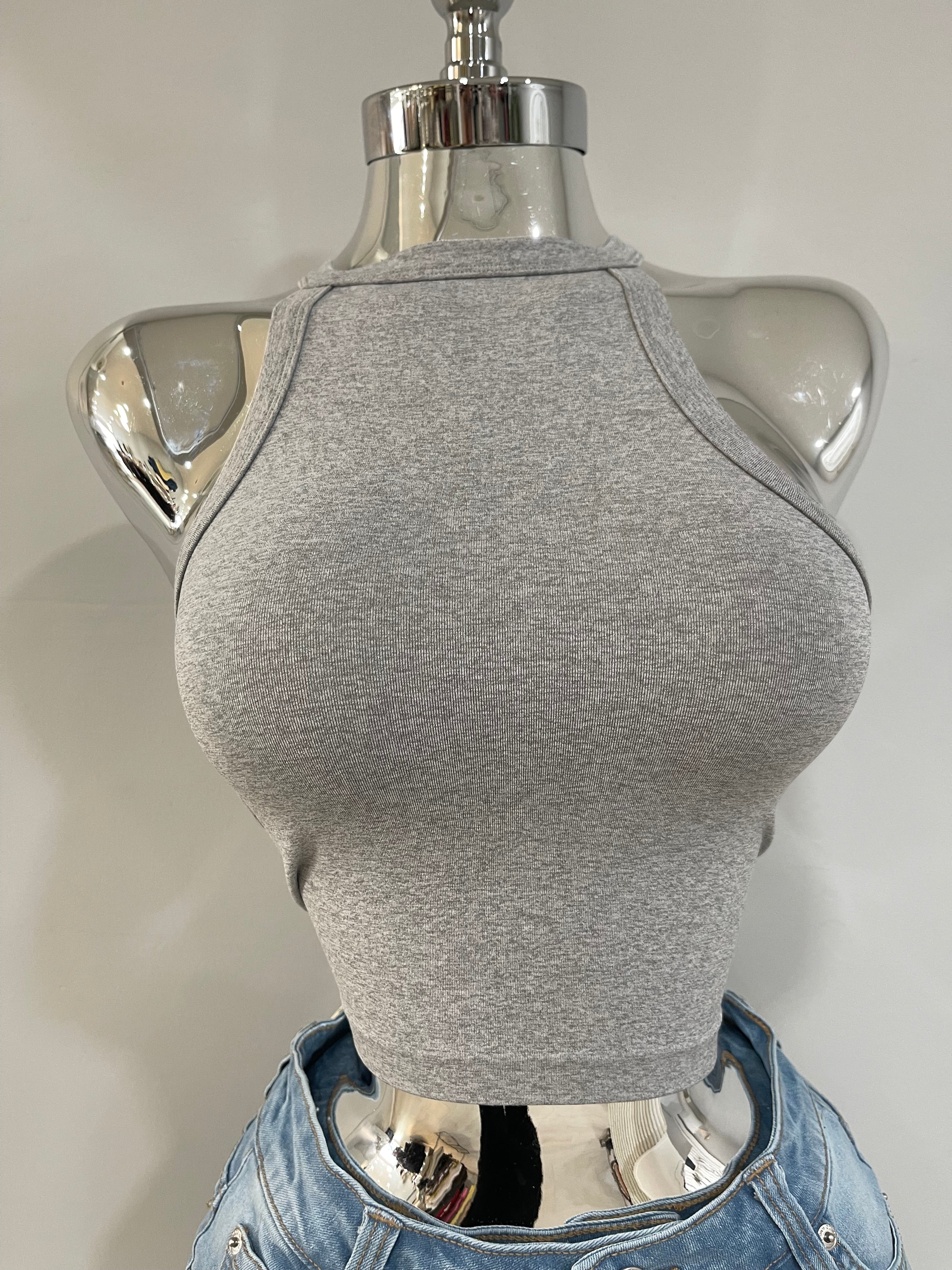Vicky tank top-grey