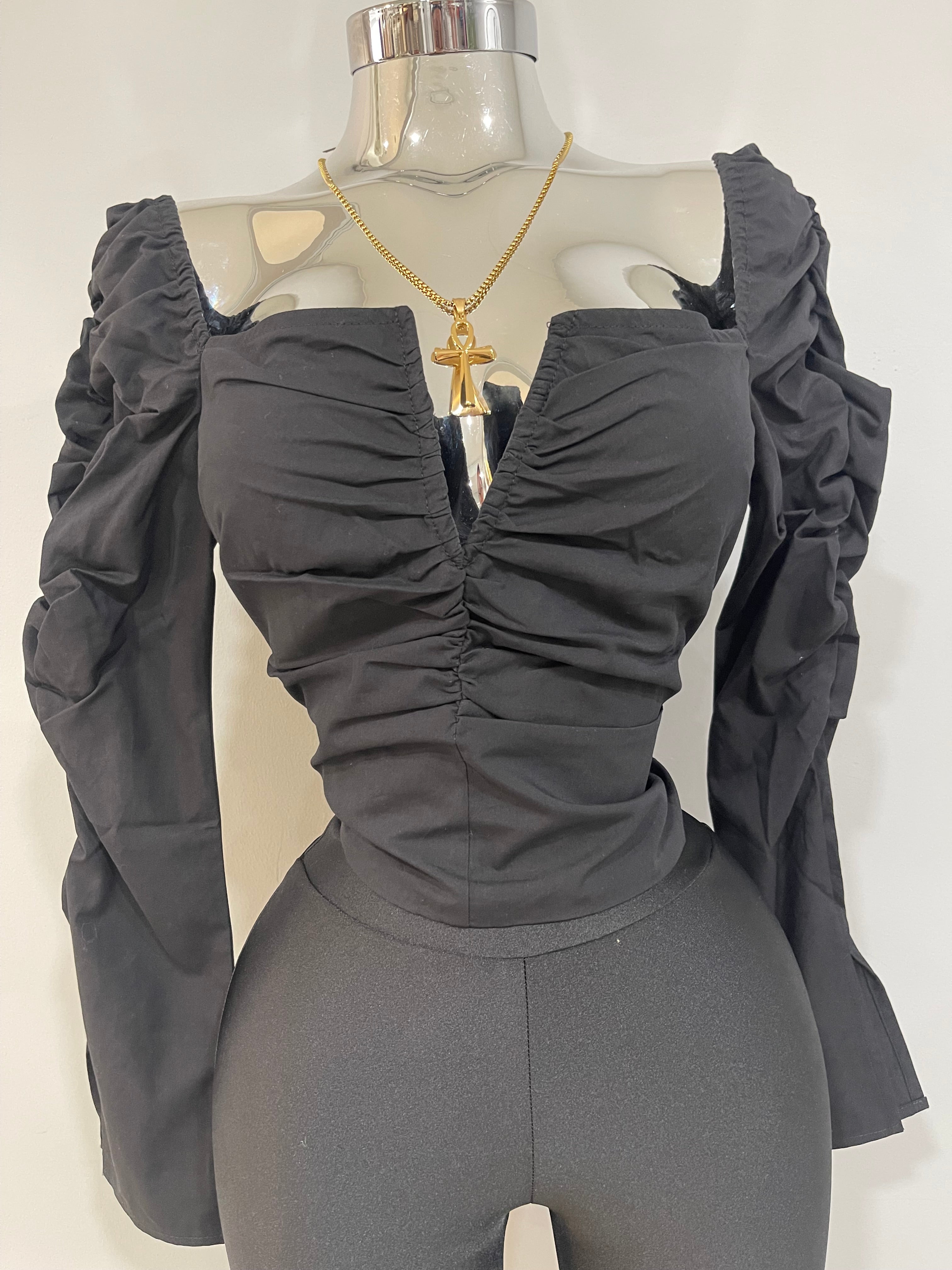 Gabriela top-black