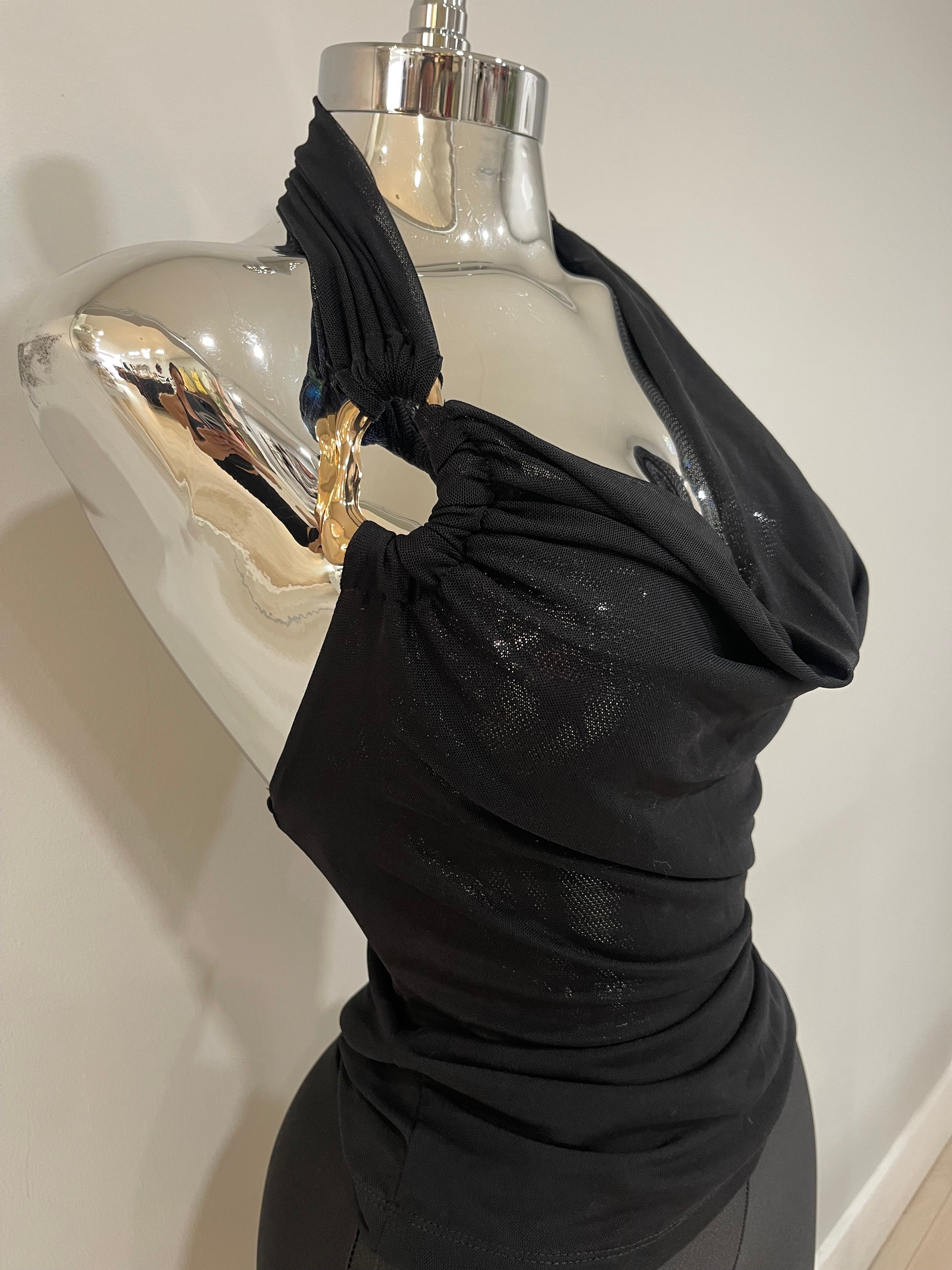 Shayla halter top-black