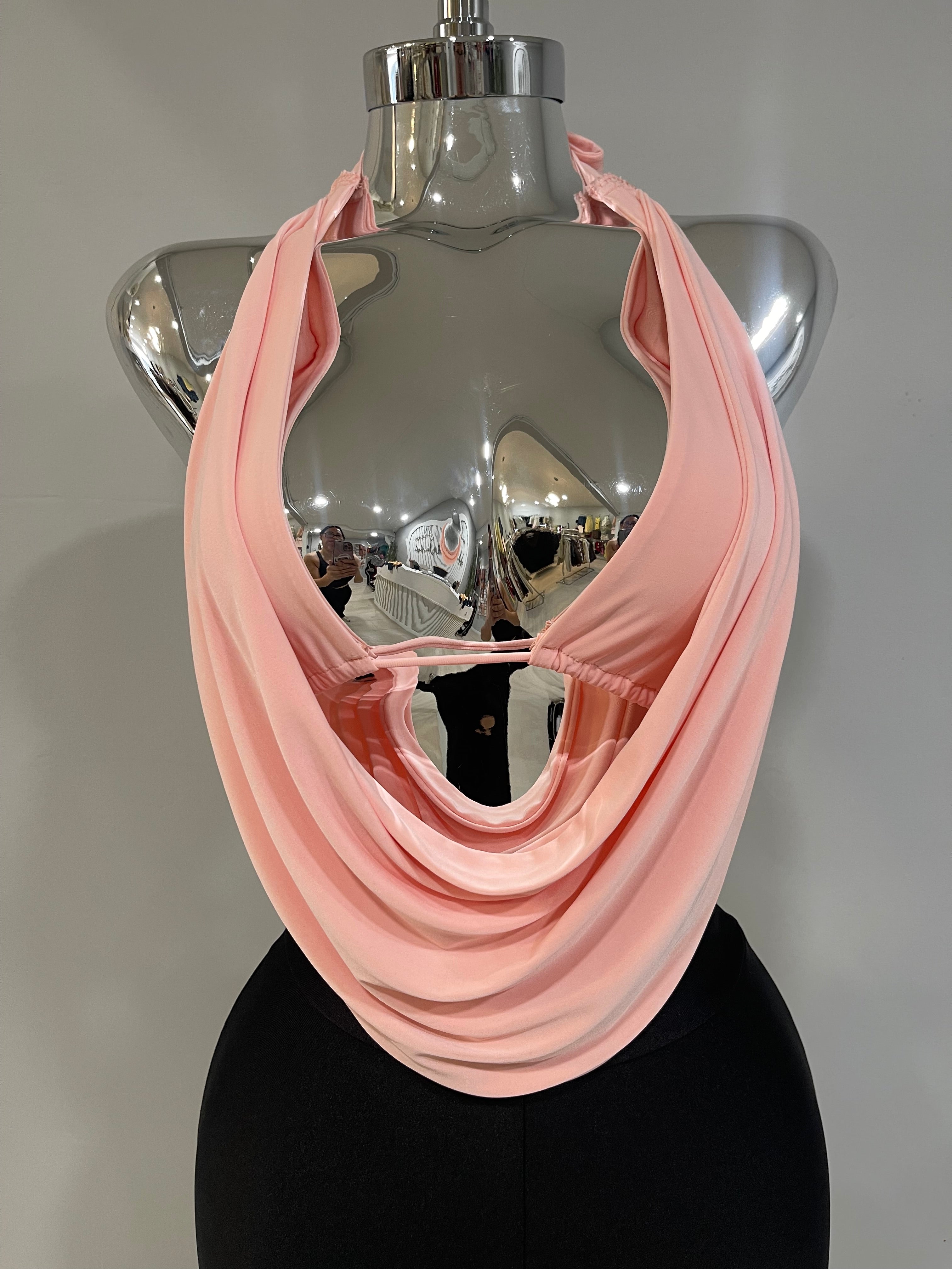 Cynthia halter top-pink